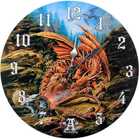 13.25" Wall Clock - Dragons of Runering - Magick Magick.com