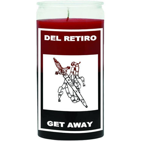 14 Day Glass Candle Get Away - Red & Black - Magick Magick.com
