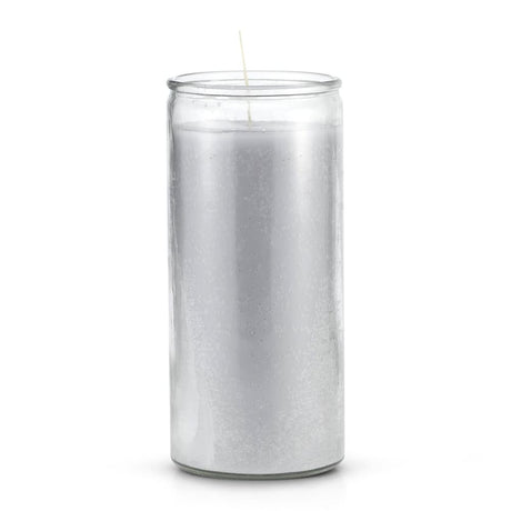 14 Day Glass Candle Plain - Grey - Magick Magick.com