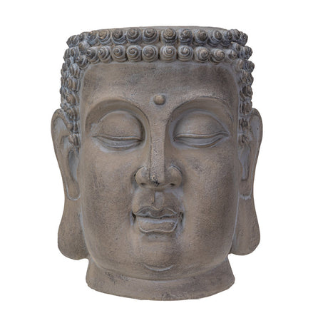 14.75" Zen Buddha Head Resin Planter Pot - Magick Magick.com