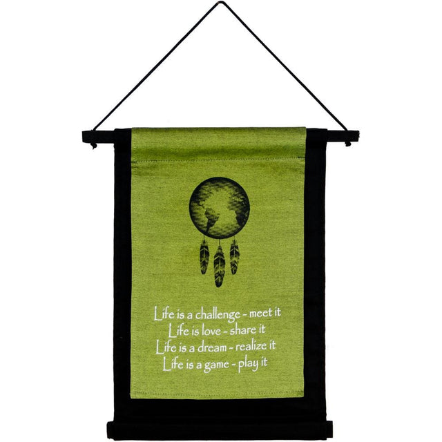 16" Cotton Banner - Life is a Challenge - Magick Magick.com