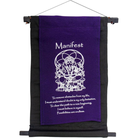 16" Cotton Banner - Manifest - Magick Magick.com
