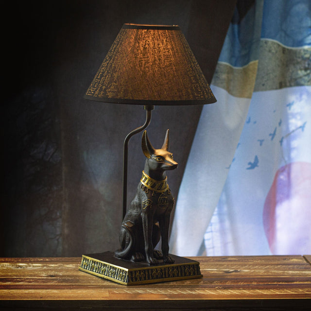 18" Egyptian Anubis Lamp - Magick Magick.com