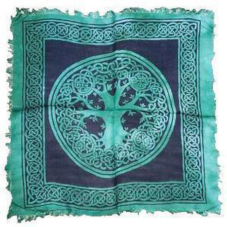 18" Satin Altar Cloth - Tree of Life - Magick Magick.com