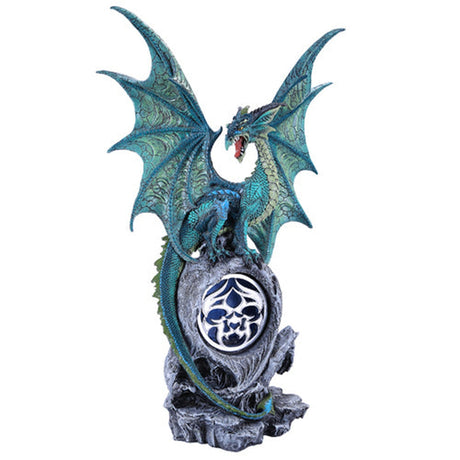 18.75" Jade Dragon Statue - Magick Magick.com