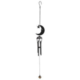 19" Black Crescent Moon Wind Chime - Magick Magick.com