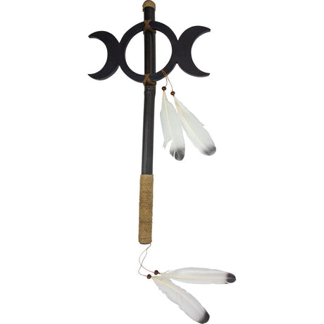 19" Ceremonial Stick - Triple Moon - Magick Magick.com