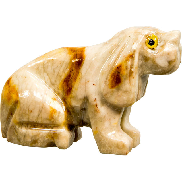 1.25" Dolomite Spirit Animal Carving - Dog - Magick Magick.com