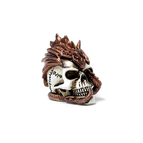 1.5" Miniature Skull Statue - Dragon Keeper - Magick Magick.com