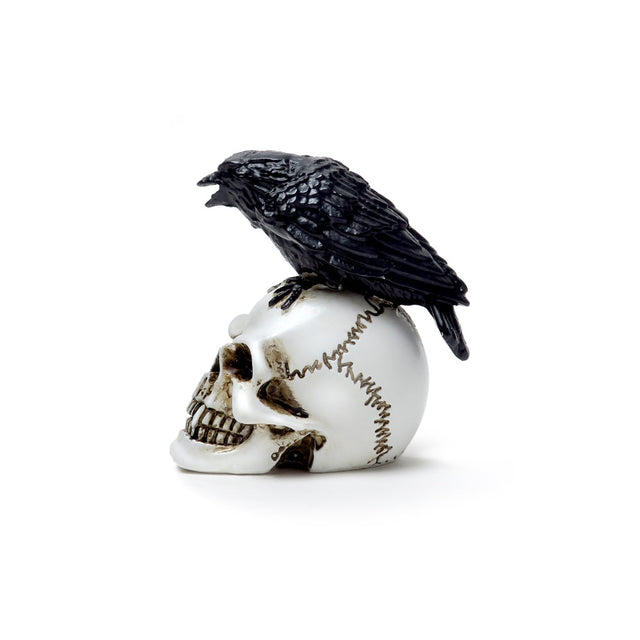 1.5" Miniature Skull Statue - Raven - Magick Magick.com