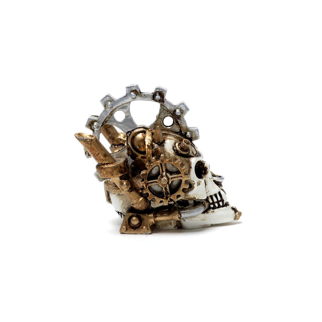 1.5" Miniature Skull Statue - Steamhead - Magick Magick.com