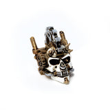 1.5" Miniature Skull Statue - Steamhead - Magick Magick.com