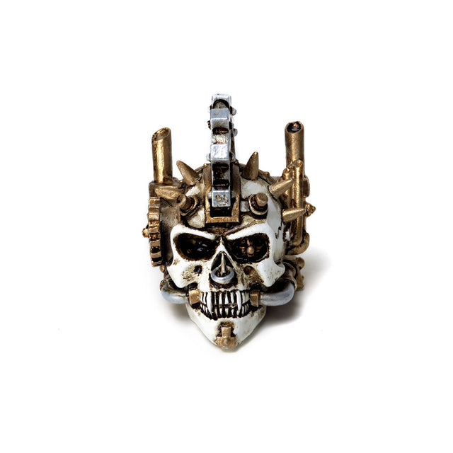 1.5" Miniature Skull Statue - Steamhead - Magick Magick.com