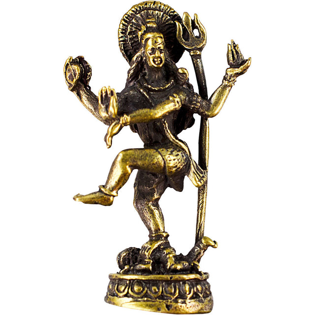 1.6" Mini Brass Figurine - Dancing Shiva (Pack of 3) - Magick Magick.com