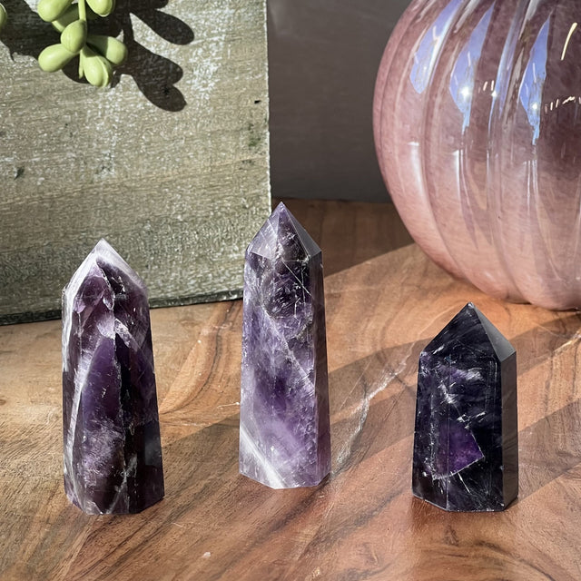 2-3" Gemstone Obelisk - Amethyst - Magick Magick.com