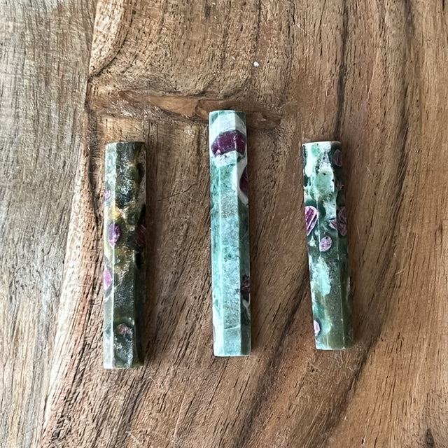 2-3" Ruby Zoisite Barrel Wand - Magick Magick.com