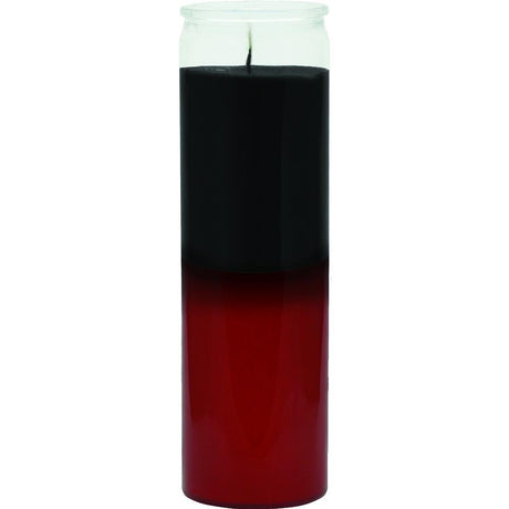 2 Color 7-Day Black/ Red Jar Candle - Magick Magick.com