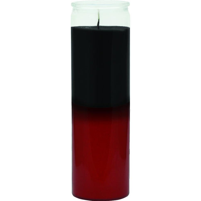 2 Color 7-Day Black/ Red Jar Candle - Magick Magick.com