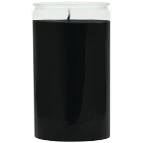 2 Day Plain Glass Candle - Black - Magick Magick.com