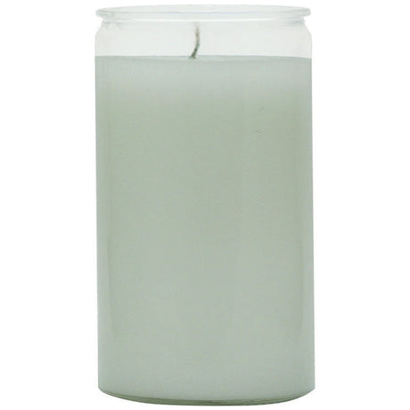 2 Day Plain Glass Candle - White - Magick Magick.com