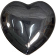 2" Puffed Gemstone Heart - Hematite - Magick Magick.com