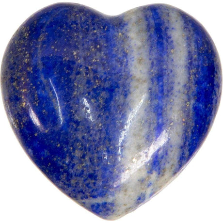 2" Puffed Gemstone Heart - Lapis Lazuli - Magick Magick.com