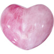 2" Puffed Gemstone Heart - Rose Quartz - Magick Magick.com