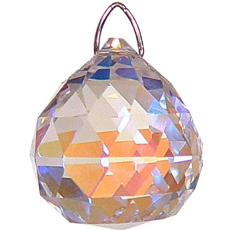 20 mm Prism Crystal - Faceted Sphere AB - Magick Magick.com