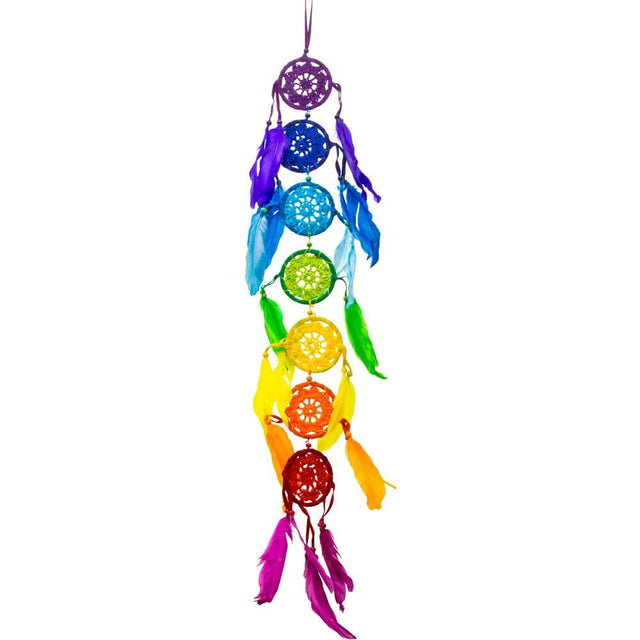 24" Dream Catcher - Woven Healing Chakra - Magick Magick.com