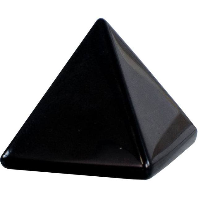 25-35 mm Gemstone Pyramid - Black Obsidian - Magick Magick.com