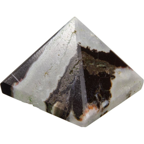 25-35 mm Gemstone Pyramid - Black Sardonyx - Magick Magick.com