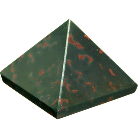 25-35 mm Gemstone Pyramid - Bloodstone - Magick Magick.com