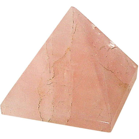 25-35 mm Gemstone Pyramid - Rose Quartz - Magick Magick.com