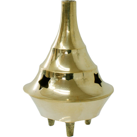 2.5" Brass Cone Incense Burner - Magick Magick.com