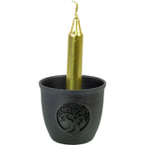 2.5" Cast Iron Chime Candle Holder - Tree of Life - Magick Magick.com