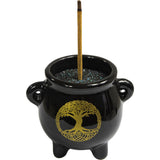 2.5" Ceramic Mini Cauldron - Tree of Life - Magick Magick.com