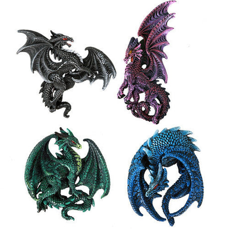 2.5" Dragon Magnets - Colorful (Pack of 4) - Magick Magick.com