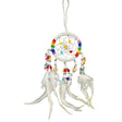 2.5" Dream Catcher - Beaded 7 Chakras - White - Magick Magick.com