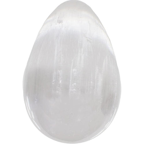 2.5" Gemstone Carved Egg - Selenite - Magick Magick.com