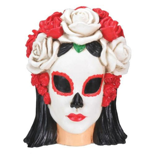 2.75" Day of the Dead Statue - Woman Head - Magick Magick.com