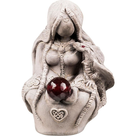 2.75" Gypsum Cement Figurine - Tiamat Dragon Goddess - Magick Magick.com
