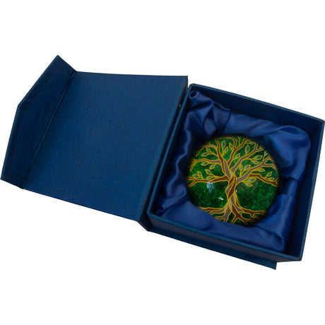 3" Clear Glass Paper Weight - Tree of Life - Magick Magick.com
