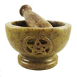 3" Pentacle Knot Soapstone Mortar & Pestle - Magick Magick.com