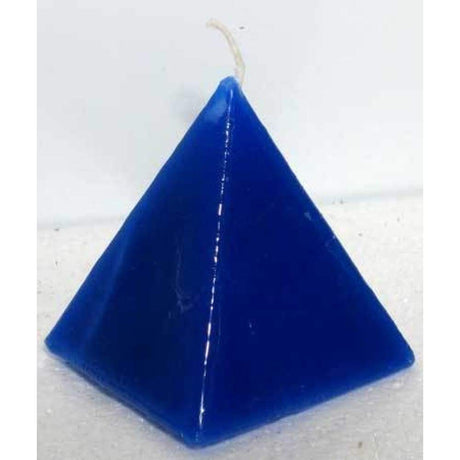 3" Pyramid Candle - Blue (Jasmine) - Magick Magick.com
