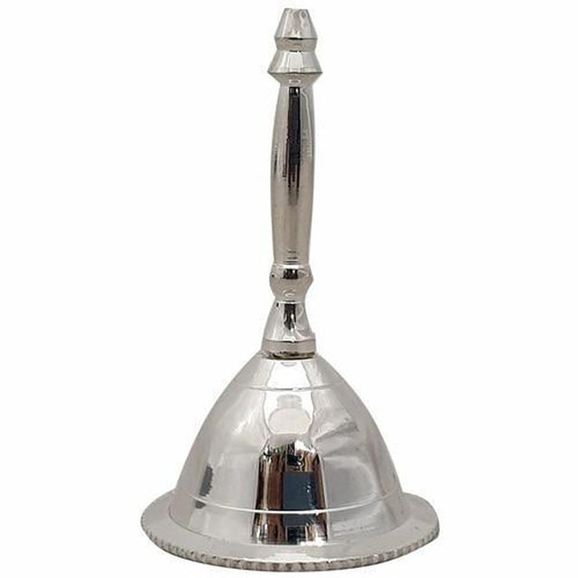 3" Silver Plated Ritual Altar Bell - Plain - Magick Magick.com