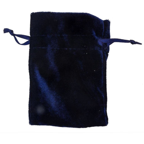 3" x 4" Unlined Velvet Bag - Navy - Magick Magick.com