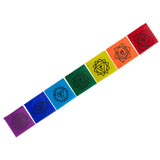 32" Tibetan Prayer Flags - 7 Chakras - Magick Magick.com