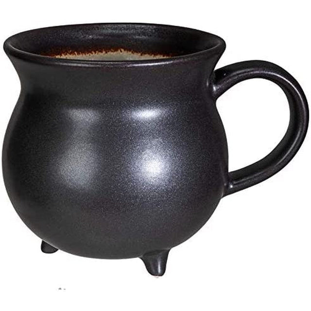 32 oz Cauldron Ceramic Porcelain Mug Soup Bowl - Moon Magic - Magick Magick.com