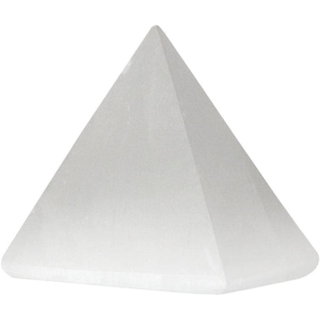 35-45 mm Gemstone Pyramid - Selenite - Magick Magick.com