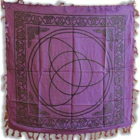 36" Satin Altar Cloth - Triquetra - Magick Magick.com